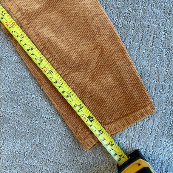 Paige Jeans Corduroy Hoxton Ankle Pants Marigold Women's Size 30 - Picture 15 of 15